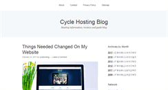 Desktop Screenshot of cyclehosting.com